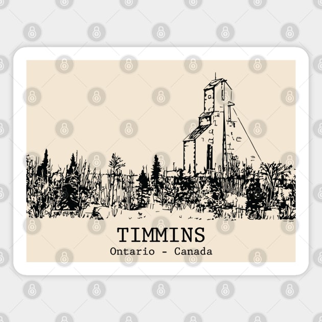 Timmins - Ontario Magnet by Lakeric